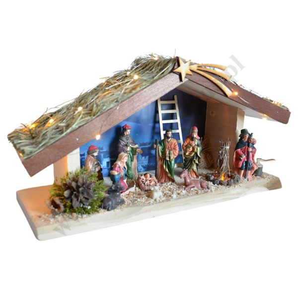 SZOPKA BOŻONARODZENIOWA - wys. 23 cm - 80548