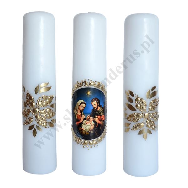 ŚWIECE BOŻE NARODZENIE - wys. 30 cm - komplet - 64991