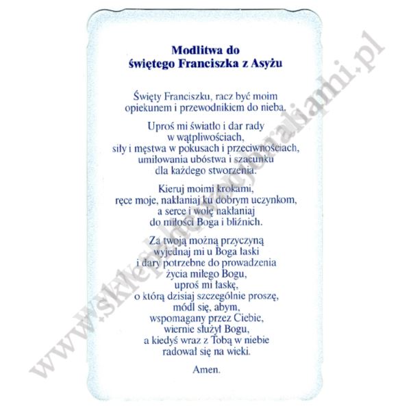 ŚWIĘTY FRANCISZEK - obrazek 9 x 14.8 cm - paczka 100 szt. - 5313