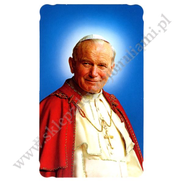 ŚW. JAN PAWEŁ II - obrazek 9 x 14.8 cm - paczka 100 szt. - 66941