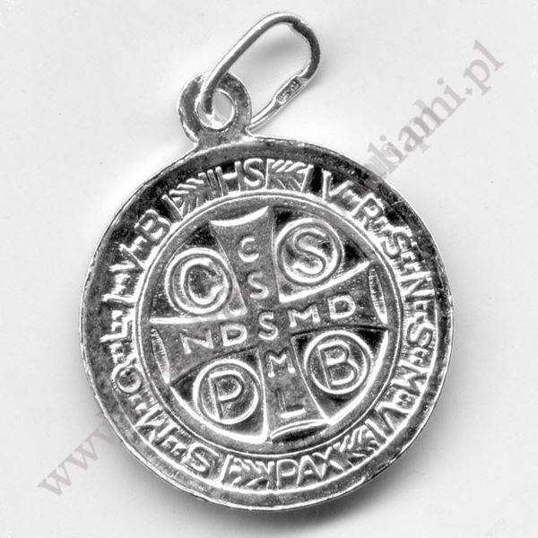 MEDALIK ŚW.BENEDYKTA - wys.1.7 cm