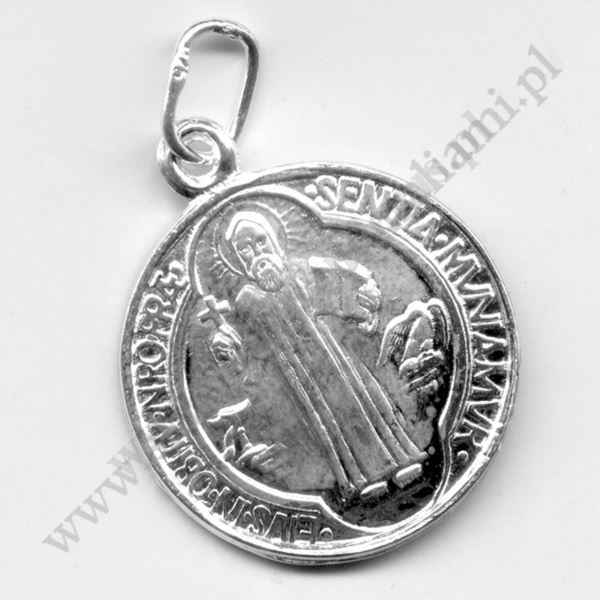 MEDALIK ŚW.BENEDYKTA - wys.1.7 cm