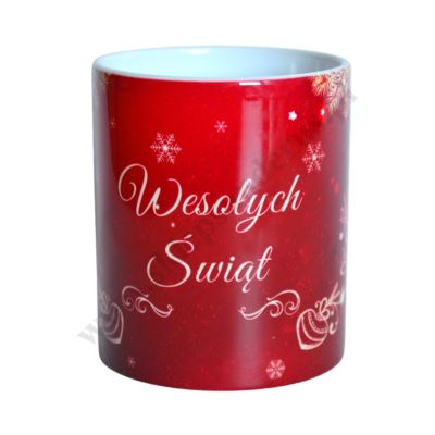 KUBEK ŚWIĄTECZNY "WESOŁYCH ŚWIĄT" - 80188