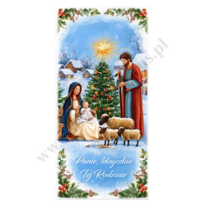 OBRAZEK KOLĘDOWY - format 8 x 16.7 cm - PACZKA 100 szt. - 78949