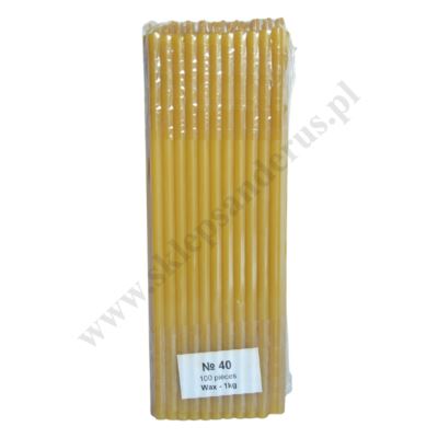 ŚWIECE CERKIEWNE WOSKOWE - wys. 25 cm - 100 szt. - 1 kg - N40W