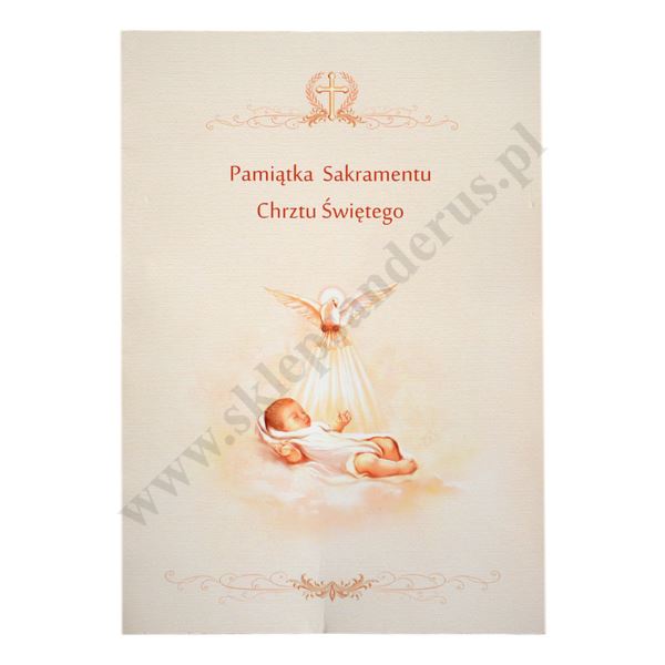 PAMIĄTKA CHRZTU ŚWIĘTEGO - teczka 15.9 x 22.3 cm - 88141