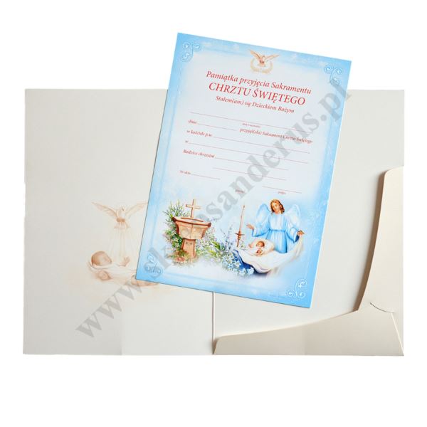PAMIĄTKA CHRZTU ŚWIĘTEGO - teczka 15.9 x 22.3 cm - 88141