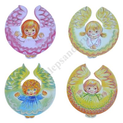 PRZYWIESZKA ANIOŁEK NA CHOINKĘ - mix wzorów - 0713