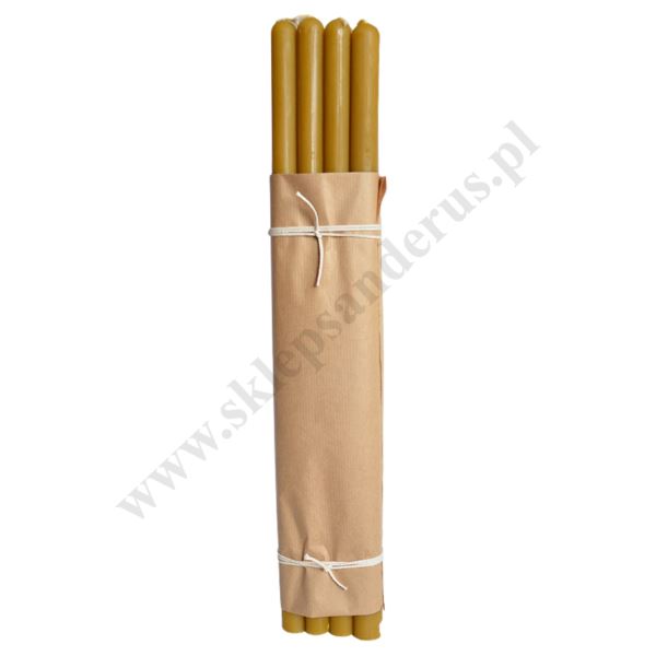 ŚWIECE CERKIEWNE WOSKOWE - wys. 45 cm - 8 szt. - 1 kg - N5W