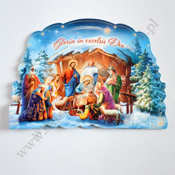 SZOPKA TRÓJWYMIAROWA Z ŻYCZENIAMI I KOPERTĄ - mix wzorów - B6SZ