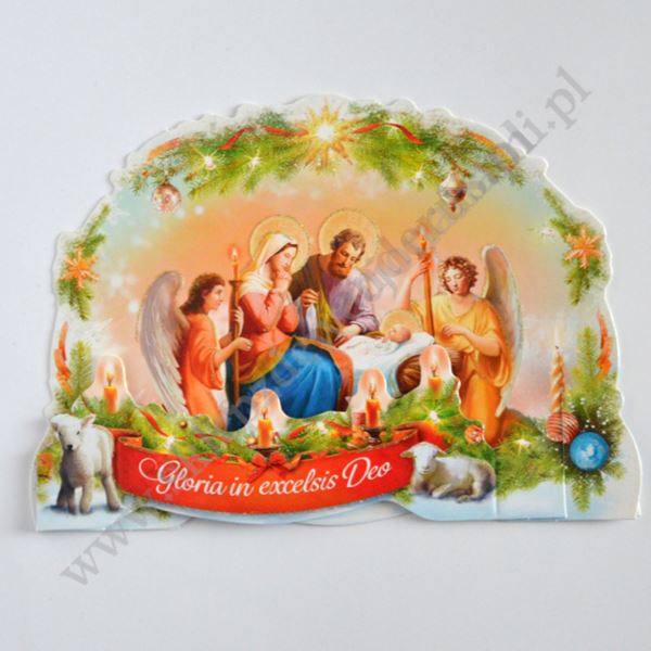 SZOPKA TRÓJWYMIAROWA Z ŻYCZENIAMI I KOPERTĄ - mix wzorów - B6SZ