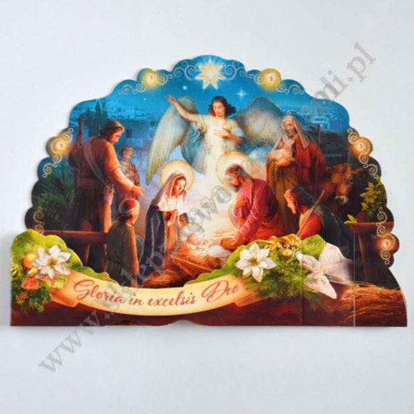 SZOPKA TRÓJWYMIAROWA Z ŻYCZENIAMI I KOPERTĄ - mix wzorów - B6SZ