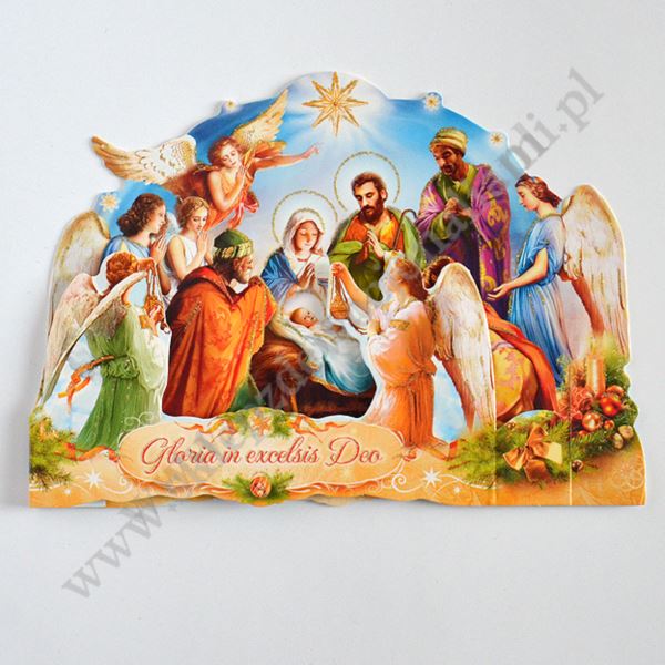 SZOPKA TRÓJWYMIAROWA Z ŻYCZENIAMI I KOPERTĄ - mix wzorów - B6SZ