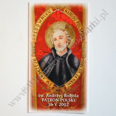 ŚWIĘTY ANDRZEJ BOBOLA - obrazek 7 x 13 cm - paczka 100 szt. - 87838