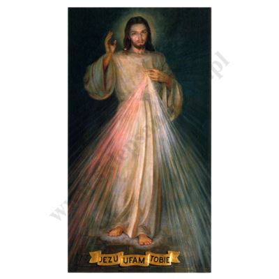 JEZU UFAM TOBIE - INTENCJE MSZY ŚWIĘTEJ -  obrazek 7 x 13 cm - paczka 100 szt. - 78936