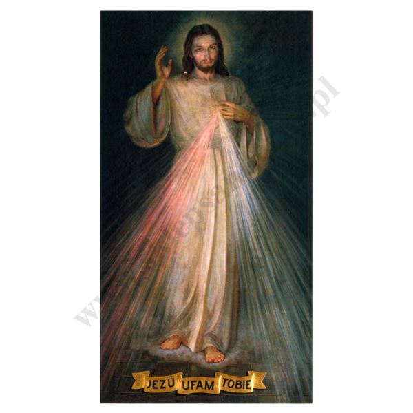 JEZU UFAM TOBIE - INTENCJE MSZY ŚWIĘTEJ -  obrazek 7 x 13 cm - paczka 100 szt. - 78936