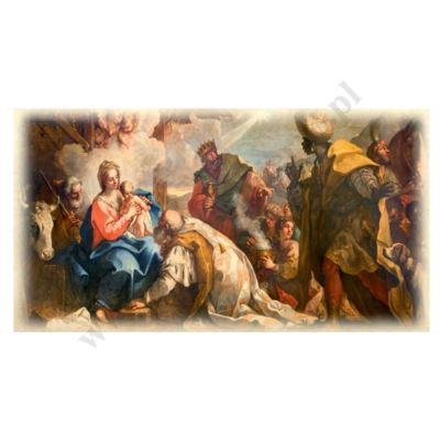 OBRAZEK KOLĘDOWY - format 13 x 7 cm -  PACZKA 100 szt. - 73364