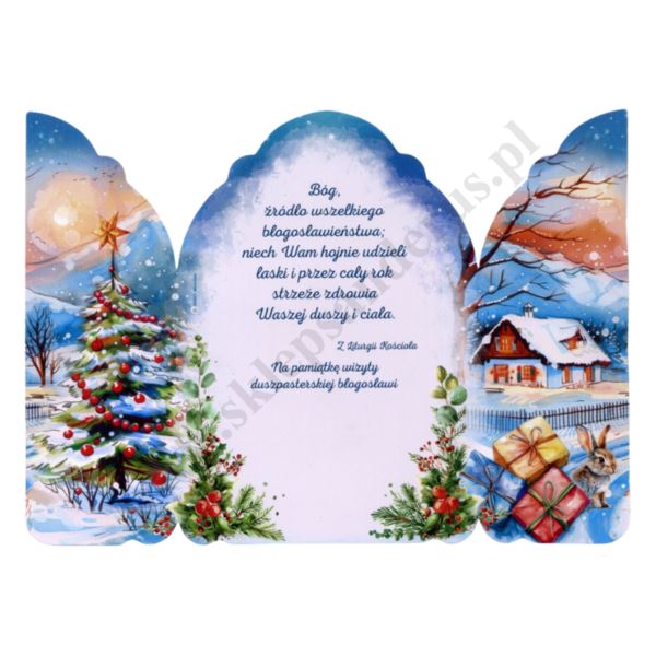 OBRAZEK KOLĘDOWY - TRYPTYK SZOPKA - PACZKA 100 szt. - 51147