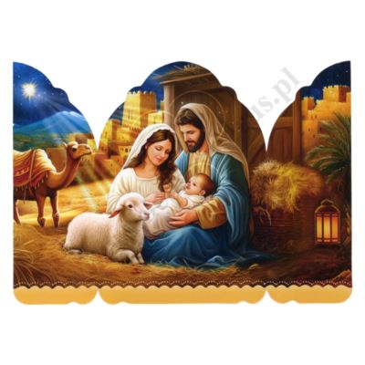 OBRAZEK KOLĘDOWY - TRYPTYK SZOPKA - PACZKA 100 szt. - 87089