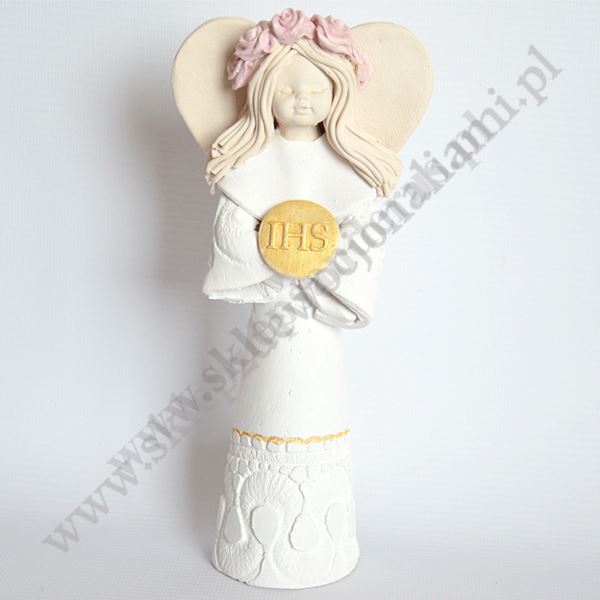 ANIOŁ DZIEWCZYNKA KOMUNIJNA - wys. 20.5 cm - 11198