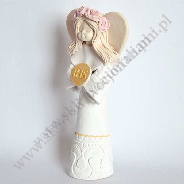 ANIOŁ DZIEWCZYNKA KOMUNIJNA - wys. 20.5 cm - 11198