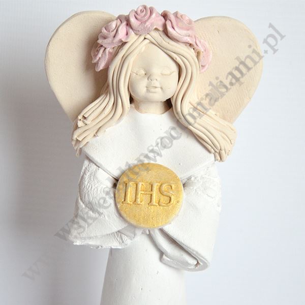 ANIOŁ DZIEWCZYNKA KOMUNIJNA - wys. 20.5 cm - 11198