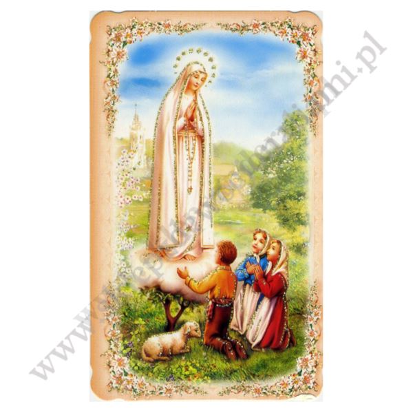 MATKA BOŻA FATIMSKA - obrazek 6.5 x 11 cm - paczka 100 szt. - 30158