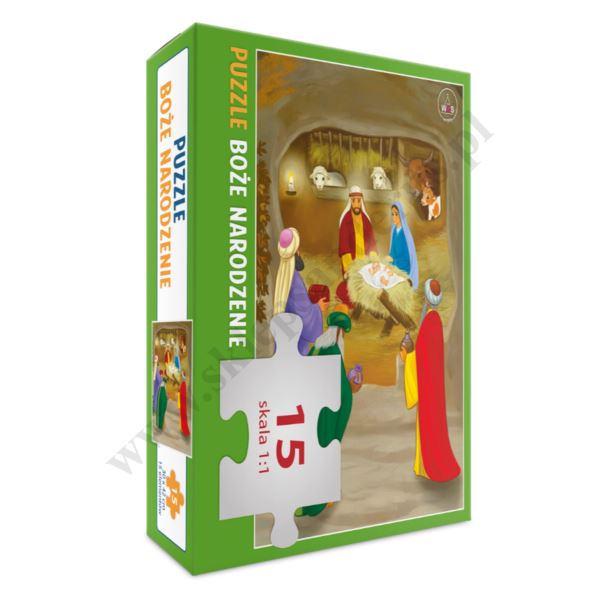 PUZZLE - BOŻE NARODZENIE - 15 elementów - 52466