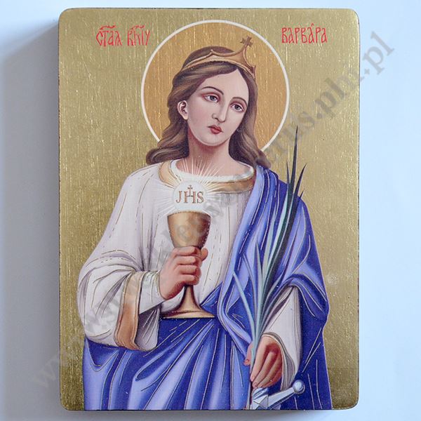ŚWIĘTA BARBARA - ikona 12 x 16 cm - 3082-B