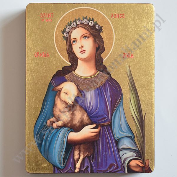 ŚWIĘTA AGNIESZKA - ikona 12 x 16 cm - 3083-B