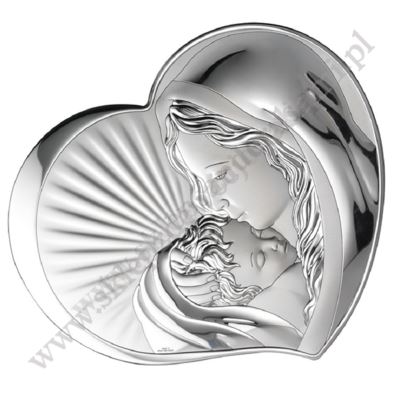 MATKA BOŻA Z DZIECIĄTKIEM - OBRAZEK SREBRNY - 81295/3L