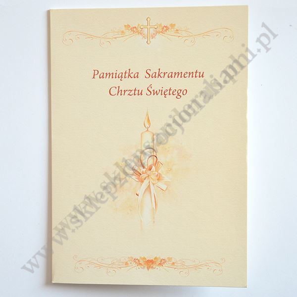PAMIĄTKA CHRZTU ŚWIĘTEGO - teczka 16 x 22.3 cm - 66143