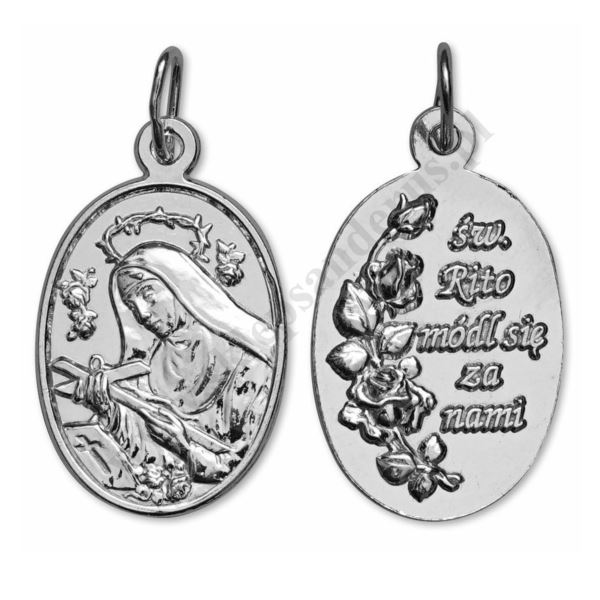MEDALIK ŚW. RITY - wys. 2.6 cm - 84626