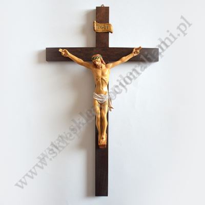 KRZYŻ DREWNIANY - wys.37.5 cm - 2253