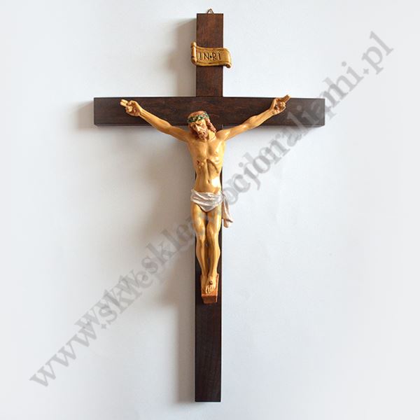 KRZYŻ DREWNIANY - wys.37.5 cm - 2253