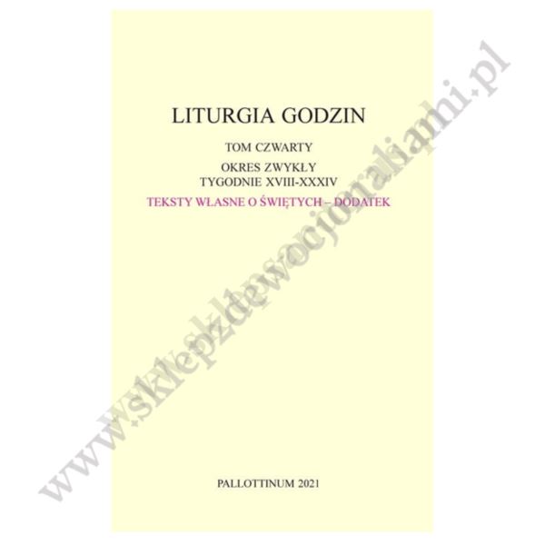 DODATEK DO LITURGII GODZIN - TOM 4 - 4511
