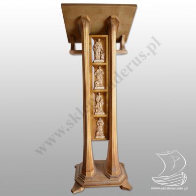 DREWNIANY PULPIT OŁTARZOWY