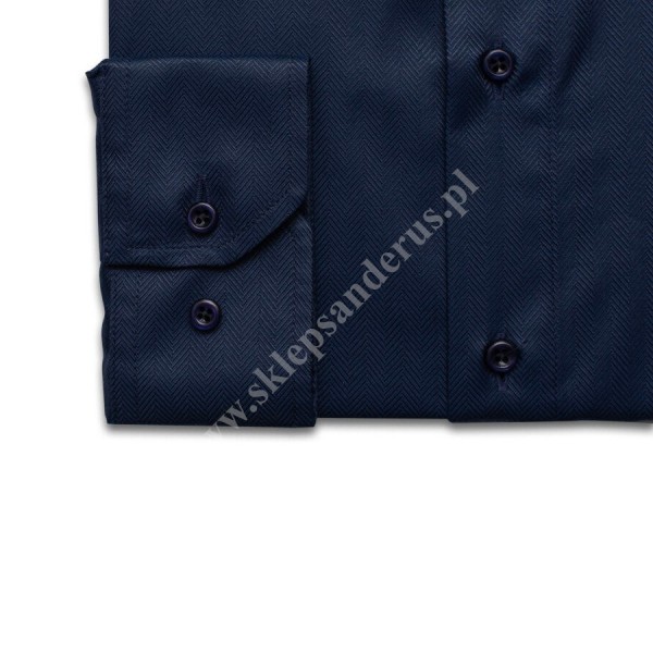 KOSZULA KAPŁAŃSKA - DŁUGI RĘKAW GRANAT - 100% BAWEŁNY