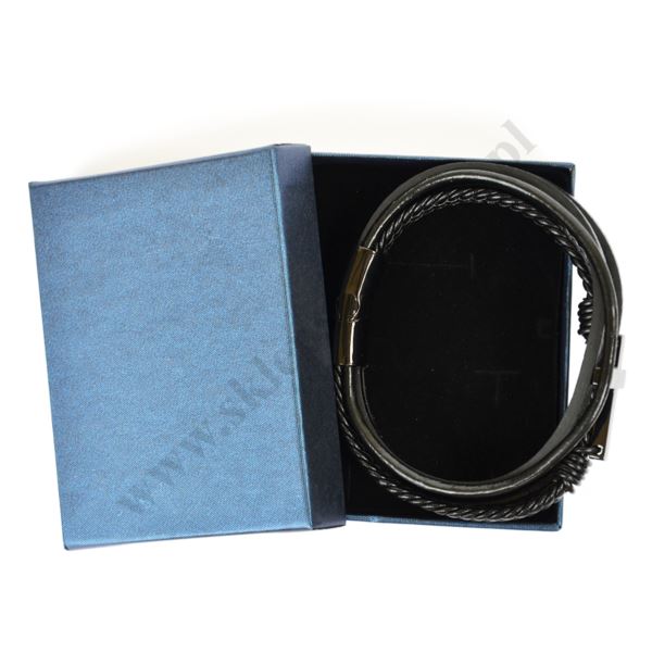 BRANSOLETKA - skóra krzyż - 47527