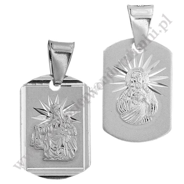 MEDALIK SERCE PANA JEZUSA - M.B. SZKAPLERZNA - wys. 2.5 cm - MD309