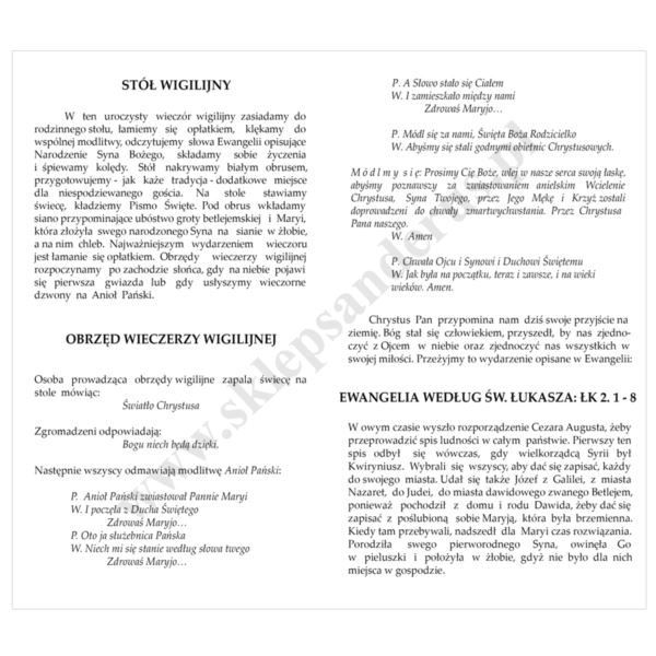 OPŁATKI WIGILIJNE - KOMPLET 3 DUŻE+2 MAŁE - KOPERTA + RYTUAŁ + FOLIJKA