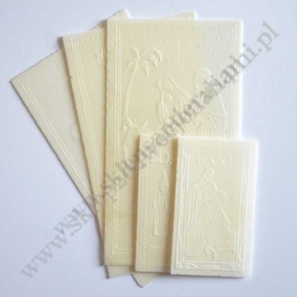 OPŁATKI WIGILIJNE - KOMPLET 3 DUŻE+2 MAŁE - FOLIJKA