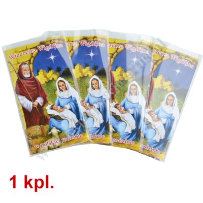 OPŁATKI WIGILIJNE - KOMPLET 3 DUŻE+2 MAŁE - RYTUAŁ + FOLIJKA - 1 KPL.