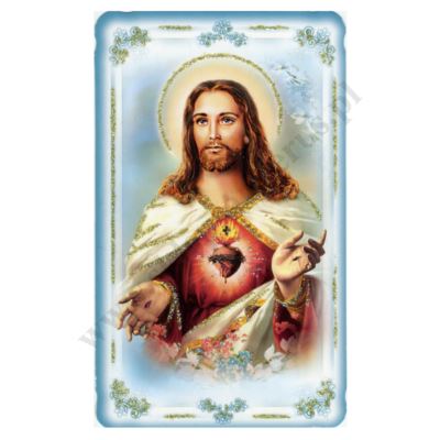 NAJŚWIĘTSZE SERCE PANA JEZUSA - obrazek 6.2 x 10.4 cm - paczka 100 szt. - 73342