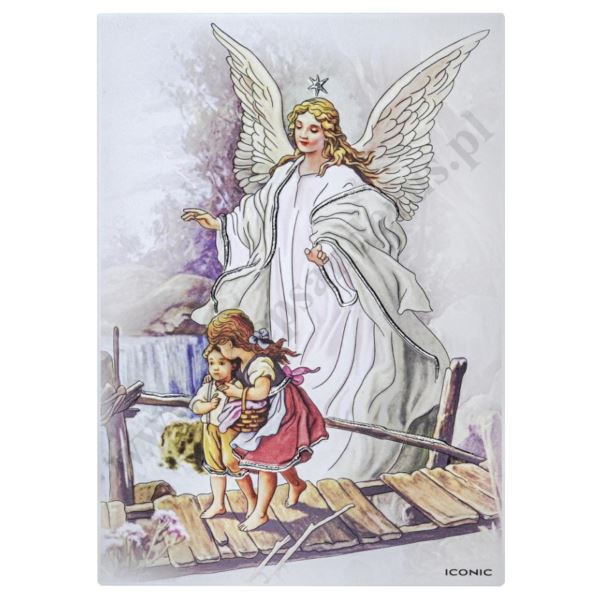 ANIOŁ STRÓŻ - obraz format 12.5 x 17.5 cm - IC110/2