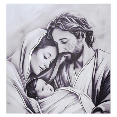 ŚWIĘTA RODZINA - obraz format 40.5 x 40.5 cm - IC113/5B