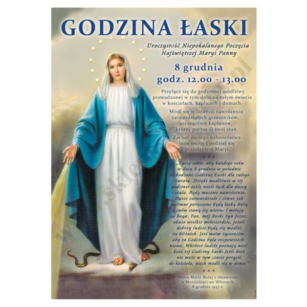 PLAKAT - GODZINA ŁASKI - format 33,5 x 49 cm - 65014