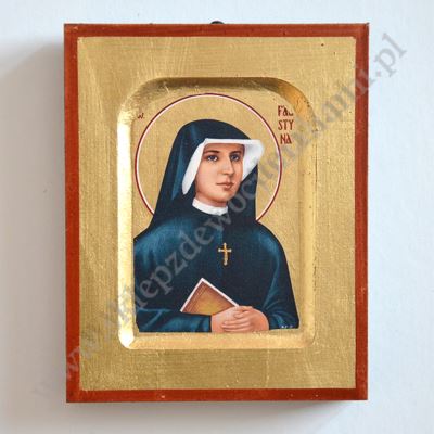 ŚW. FAUSTYNA KOWALSKA - ikona 10.5 x 12.5 cm - 83195