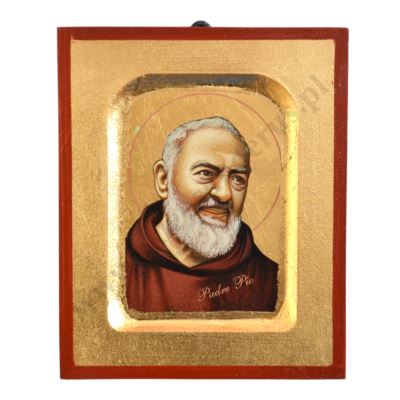 ŚWIĘTY OJCIEC PIO - ikona 10.2 x 12.4 cm - 50073