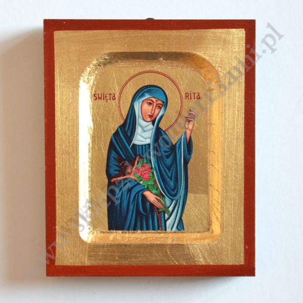 ŚWIĘTA RITA - ikona 10.2 x 12.5 cm - 87342